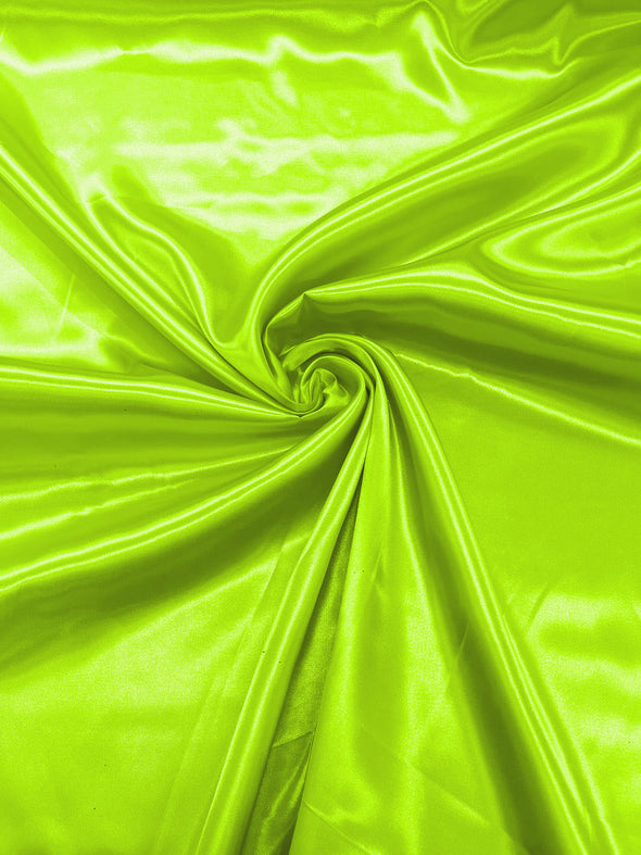 Lime Plum Shiny Charmeuse Satin Fabric for Wedding Dress/Crafts Costumes/58” Wide /Silky Satin