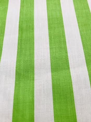 60" Wide by 1" Stripe Poly Cotton Fabric Sold By The Yard