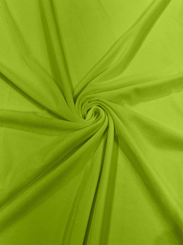 60" Wide 90% Polyester 10 percent Spandex Stretch Velvet Fabric for Sewing Apparel Costumes Craft, Sold By The Yard.