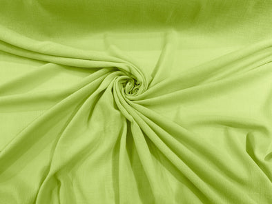 Lime Cotton Gauze Fabric Wide Crinkled Lightweight Sold by The Yard