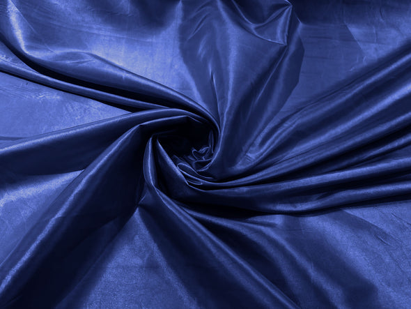 Light Navy Blue Solid Taffeta Fabric/Taffeta Fabric by The Yard/Apparel, Costume, Dress, Cosplay, Wedding