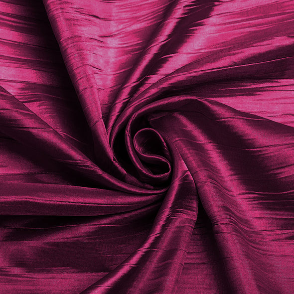 Crushed Taffeta Fabric - 54" Width - Creased Clothing Decorations Crafts - Sold By The Yard