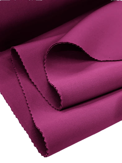 Magenta Neoprene Scuba Super Techno Fabric, 2mm Thick, Solid Colors, Sold by The Yard.