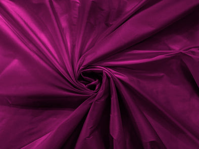 Magenta 100% Polyester Imitation Silk Taffeta Fabric 55" Wide/Costume/Dress/Cosplay/Wedding