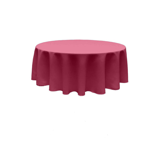 Magenta Round Polyester Poplin Tablecloth Seamless