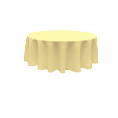 Maize Yellow Polyester Poplin Tablecloth Seamless