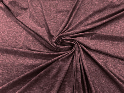 Marsala 58/60" Wide Cotton Jersey Spandex Knit Blend 95% Cotton 5 percent Spandex/Stretch Fabric/Costume