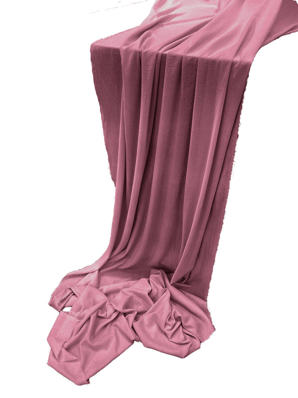 Mauve Cotton Gauze Sheer Table Runner for Wedding, Decorations for Birthday Parties, Banquets, Engagements.