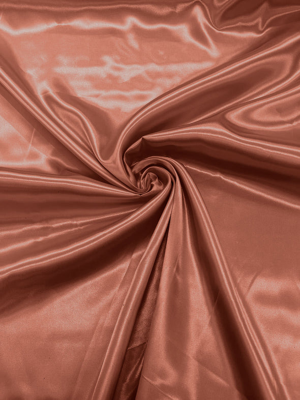 Mauve Shiny Charmeuse Satin Fabric for Wedding Dress/Crafts Costumes/58” Wide /Silky Satin