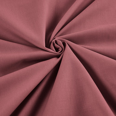 Mauve Wide 65% Polyester 35 Percent Solid Poly Cotton Fabric for Crafts Costumes Decorations-Sold by the Yard