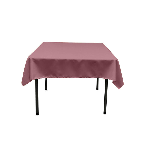 Mauve Square Polyester Poplin Table Overlay - Diamond. Choose Size Below
