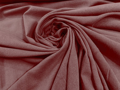 Mauve Cotton Gauze Fabric Wide Crinkled Lightweight Sold by The Yard