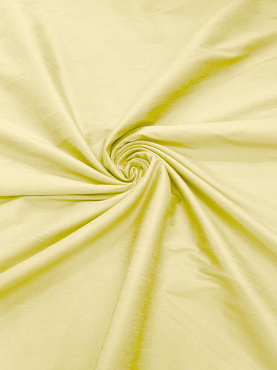 Maze Yellow Polyester Dupioni Silk Fabric. Multipurpose Fabric for Décor/Dress/Window Curtains/Roman Shades/Clothes/ Sold By The Yard