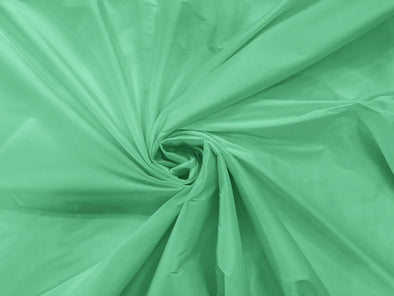 Mint Green 100% Polyester Imitation Silk Taffeta Fabric 55" Wide/Costume/Dress/Cosplay/Wedding