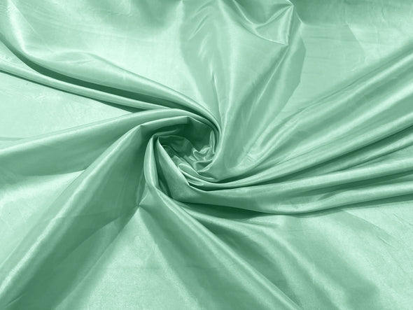 Mint Green Solid Taffeta Fabric/Taffeta Fabric by The Yard/Apparel, Costume, Dress, Cosplay, Wedding