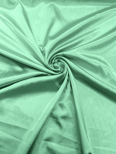 Mint Light Weight Silky Stretch Charmeuse Satin Fabric/60" Wide/Cosplay.