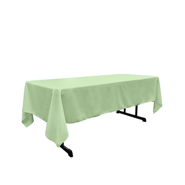 60" by 108" Rectangular Polyester Poplin Tablecloth