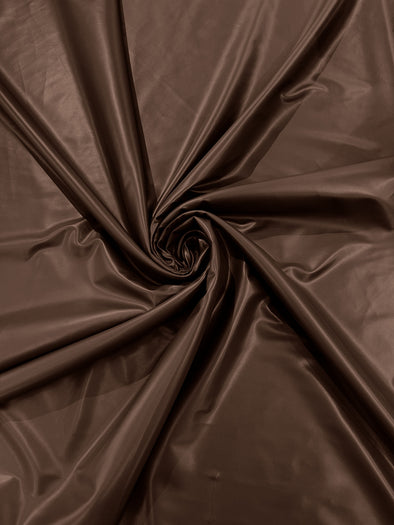 Mocha Brown Spandex Matte PU Vinyl Fabric-56 Inches Wide-(Matte Latex Stretch) - Sold By The Yard