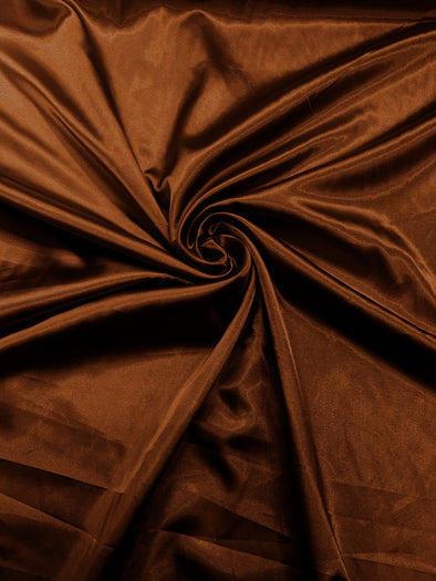Mocha Light Weight Silky Stretch Charmeuse Satin Fabric/60" Wide/Cosplay.