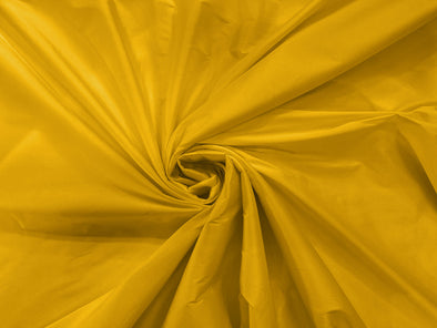 Mustard 100% Polyester Imitation Silk Taffeta Fabric 55" Wide/Costume/Dress/Cosplay/Wedding