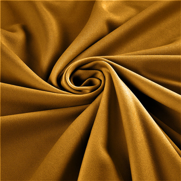 Mustard Stretch Crepe Scuba Techno Knit Polyester Spandex Fabric for Bows, Top Knots, Head Wraps, Clothes, Costumes, Craft.