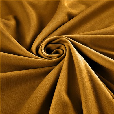 Mustard Stretch Crepe Scuba Techno Knit Polyester Spandex Fabric for Bows, Top Knots, Head Wraps, Clothes, Costumes, Craft.