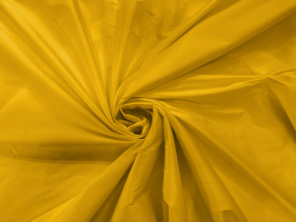 Mustard 100% Polyester Imitation Silk Taffeta Fabric 55" Wide/Costume/Dress/Cosplay/Wedding