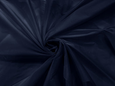 Navy Blue 100% Polyester Imitation Silk Taffeta Fabric 55" Wide/Costume/Dress/Cosplay/Wedding