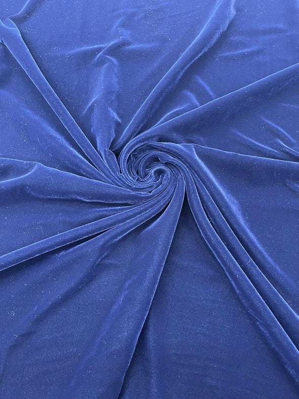 Navy Blue Micro Velvet Fabric/54 Wide /Sold By The Yard.