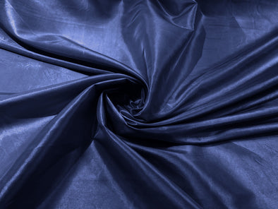 Navy Blue Solid Taffeta Fabric/Taffeta Fabric by The Yard/Apparel, Costume, Dress, Cosplay, Wedding