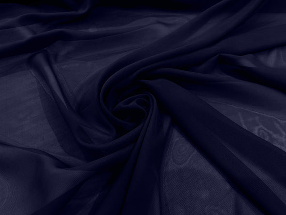 5Yards 60" Wide Sheer Fabric Chiffon Fabric by The Yard Continuous Solid Color Draping Fabric for Wedding Party Easter Backdrop