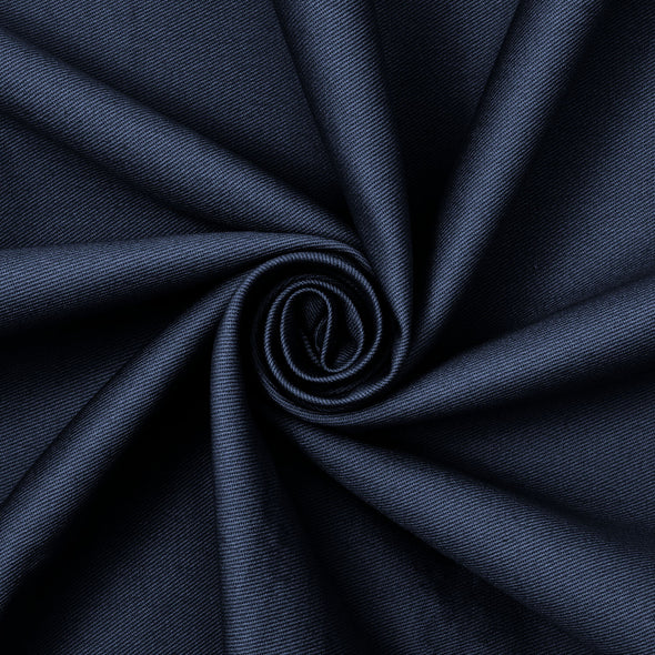 Navy Blue Cotton Twill Fabric | 58'' Wide/Cotton/Medium Weight/Clothing/Denim/Dress | Jackets/Pants/Weave