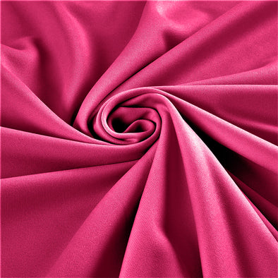 Neon Fuchsia Stretch Crepe Scuba Techno Knit Polyester Spandex Fabric for Bows, Top Knots, Head Wraps, Clothes, Costumes, Craft.