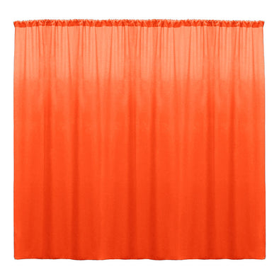 Neon Orange SEAMLESS Backdrop Drape Panel All Size Available in Polyester Poplin Party Supplies Curtains
