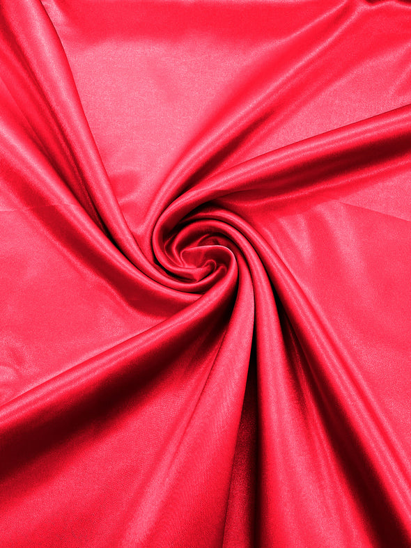 Neon Pink Crepe Back Satin Bridal Fabric Draper/Prom/Wedding/58" Inches Wide Japan Quality