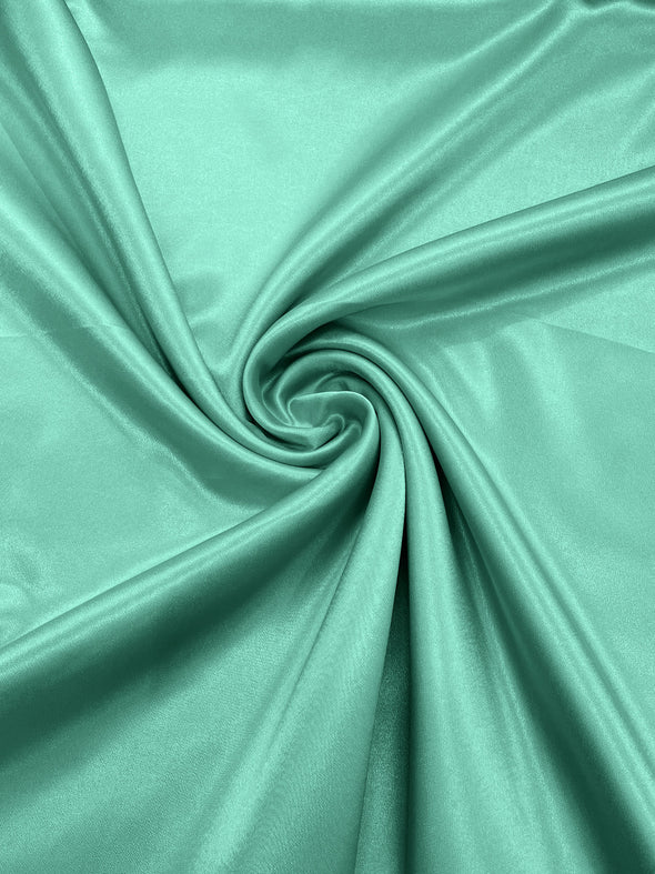 New Mint Crepe Back Satin Bridal Fabric Draper/Prom/Wedding/58" Inches Wide Japan Quality