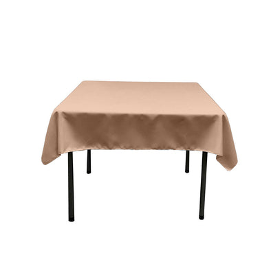 Nude Square Polyester Poplin Table Overlay - Diamond. Choose Size Below