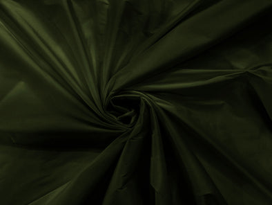 Olive 100% Polyester Imitation Silk Taffeta Fabric 55" Wide/Costume/Dress/Cosplay/Wedding