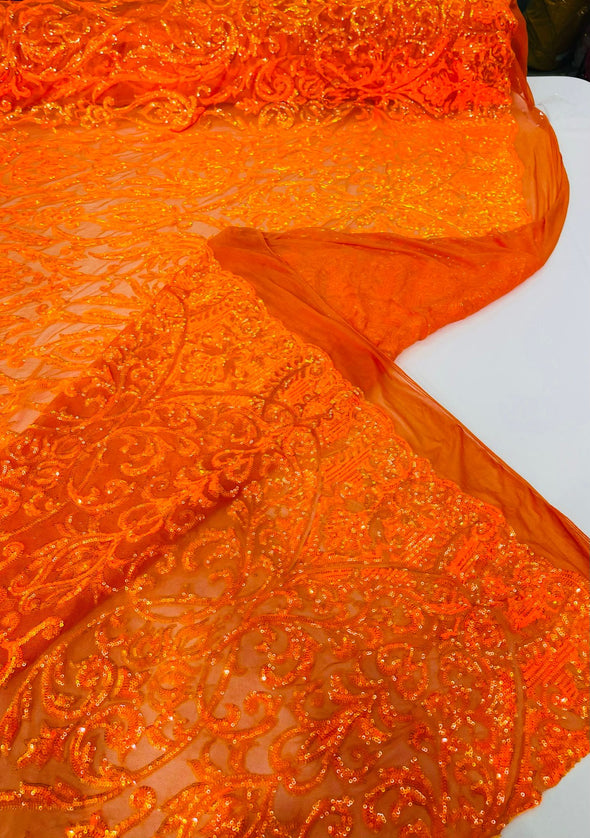 KING DAMASK SEQUIN (By The Yard)