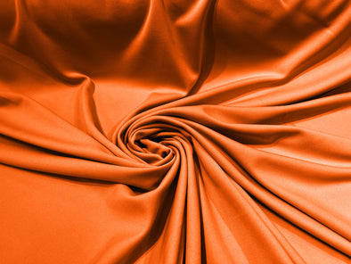 Orange 59/60" Wide 100% Polyester Wrinkle Free Stretch Double Knit Scuba Fabric/cosplay/costumes