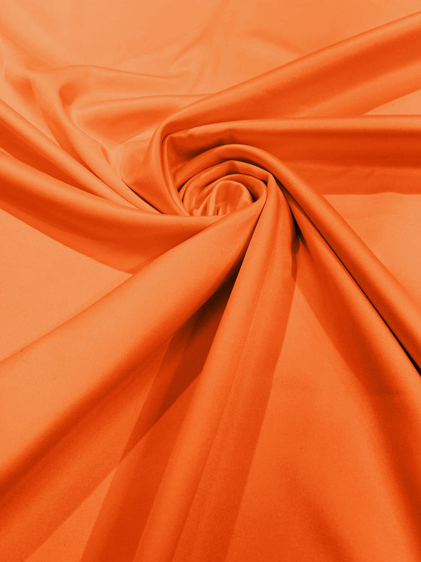 Orange Matte L'Amour Satin (Peau de Soie) Duchess Fabric Bridesmaid Dress 58"-60" Wide Costume/Wedding