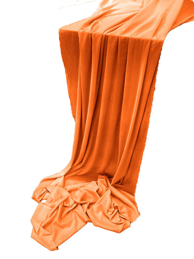 Orange Cotton Gauze Sheer Table Runner for Wedding, Decorations for Birthday Parties, Banquets, Engagements.