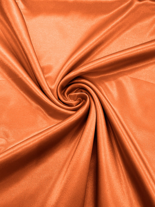 Orange Crepe Back Satin Bridal Fabric Draper/Prom/Wedding/58" Inches Wide Japan Quality