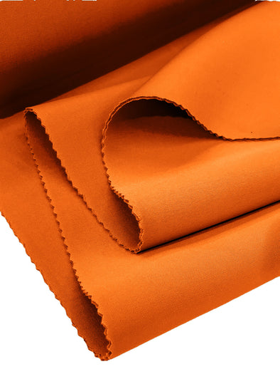 Orange Neoprene Scuba Super Techno Fabric, 2mm Thick, Solid Colors, Sold by The Yard.