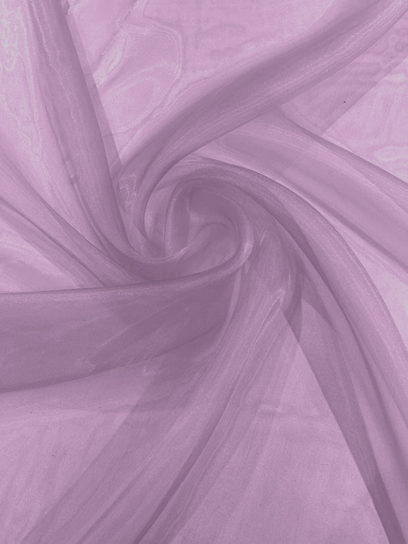 Orchid 58/60"Wide 100% Polyester Soft Light Weight, Sheer Crystal Organza Fabric Sold By The Yard