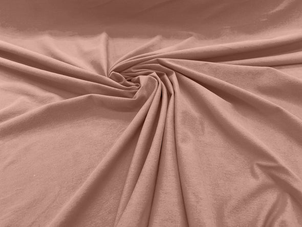 58/60" Wide Cotton Jersey Spandex Knit Blend 95% Cotton 5 percent Spandex/Stretch Fabric/Costume