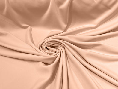 Peach 59/60" Wide 100% Polyester Wrinkle Free Stretch Double Knit Scuba Fabric/cosplay/costumes