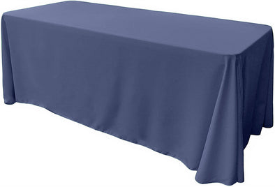 Periwinkle Rectangular Polyester Poplin Tablecloth Floor Length / Party supply