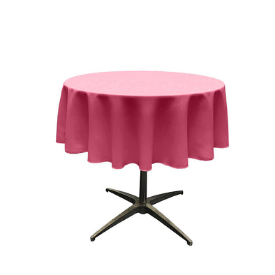 Pink Panther Solid Round Polyester Poplin Tablecloth Seamless