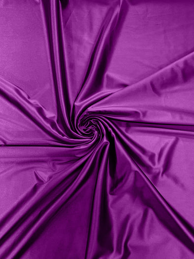 Pink Purple Heavy Shiny Satin Stretch Spandex Fabric/58 Inches Wide/Prom/Wedding/Cosplays